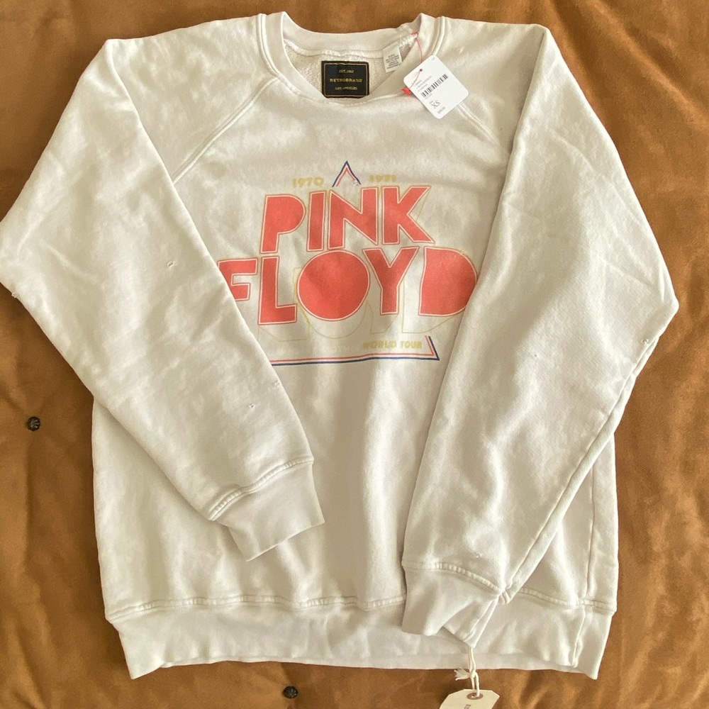 Free People Pink Floyd Crew Neck Sweatshirt